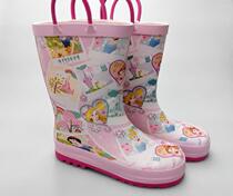 New cute cartoon three princess children rain shoes Rubber rain shoes galoshes water shoes rain boots