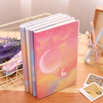 Deli glue cover book 32k thickened notepad A5 soft copy student notepad Small fresh notebook stationery