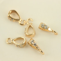 Japanese copper plated real gold color protection drop buckle chain buckle hook buckle hook button DIY accessories accessories