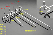 Factory three-foot adhesive hook rack adhesive hook hole plate Hook double angle hook jewelry adhesive hook hole plate hook