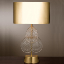 American luxury creative fashion creative Gold Wrought iron bedroom bedside lamp European atmosphere model room lamp