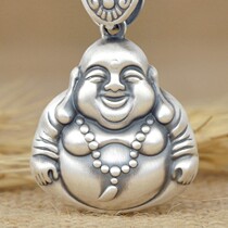 Bento Buddha 999 sterling silver pendant women Maitreya Buddha statue necklace men children evil amulet silver jewelry