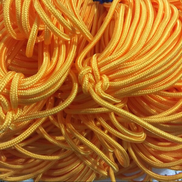 Golden rope 4 mm coarse solid polypropylene rope golden braided rope hand rope decorated DIY handmade rope