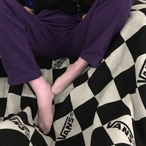 Winter pants are coming super warm fleece purple trousers are coming