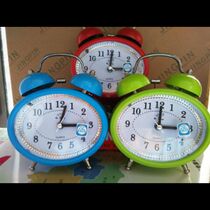 Creative lazy alarm clock metal bell bell shouting needle silent with night light cute student Korea fan wholesale