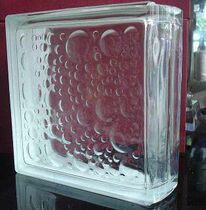 Collection edge glass brick 190 * 190 * 80 Any flower pattern can be booked