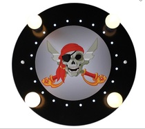 Germany Elobra childrens room ceiling lamp m-ELb-0614-00156 Pirate captain