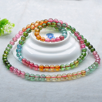 Weight 39 78 grams Beads 6 1mm Candy color Brazilian tourmaline Multi-ring Bracelet 03925