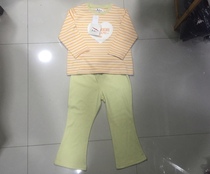 Export Japanese childrens pajamas home suit Japanese spring and autumn suit comfortable T12