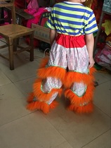 Childrens south lion pants Lion dance pants Foshan Lion wake lion pants Kung Fu pants Dragon dance lion dance wool