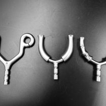 Titanium Yi outdoor TC21 titanium alloy CNC high-end wood slingshot bow head non-cast wire cutting slingshot