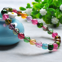 Heavy 14 68G 7 1mm Brazilian natural tourmaline bracelet color beautiful 26837