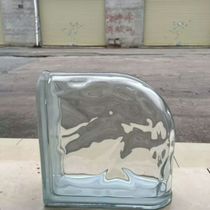 Muglia Imports Arc Closed Corner Glass Brick Collection Shoulder Glass Brick 1908 Ultra white ultra bright Xuanguan background wall