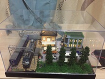 N scale 1:150 Railway model sand table small scene crossing with light spot OEM production