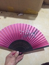 Manufacturer Direct sales Erqing One laughs fan creative fan Gift silk fan lady fan craft fan Hangzhou fan