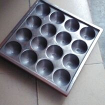 Octopus meatballs baking plate fish ball plate mold 5CM large hole distance induction cooker special uncoated