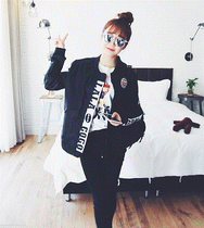 Spring and autumn clothes BF college style Korean students EXO with bigbang Kan jacket loose baseball uniform