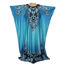 new women dress African plus size printed bat sleeve dress