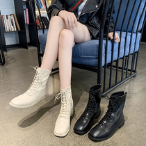 Martin Boots Women 2021 New Joker Flat Autumn Boots Small Boots Tide Spring and Autumn Single Boots Fashion English