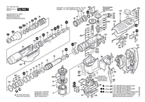 Bosch electric hammer GBH7-46DE carbon brush Rotor Stator lubricating oil impact piston fittings