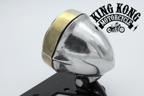 Fence bobberChopper1245600 Small Tail Light Brass Aluminum Alloy Black Tail Light Retro Tail Light