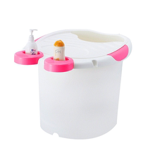 Baby bath bucket thickened childrens bath tub baby tub newborn can sit and lie baby bath bath tub vertical