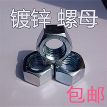 Hexagonal screw cap M3M4M5M6M8M10M12M14M16M18M20M22M24M27M30 galvanized nut