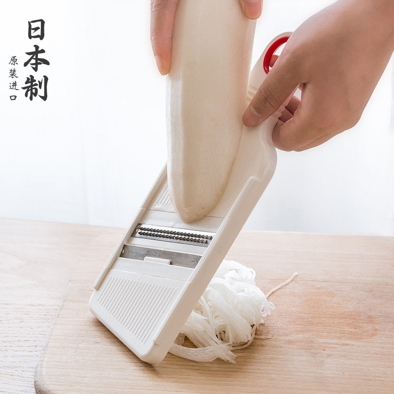 日本进口刨丝器多功能厨房切菜神器 家用细丝擦丝器