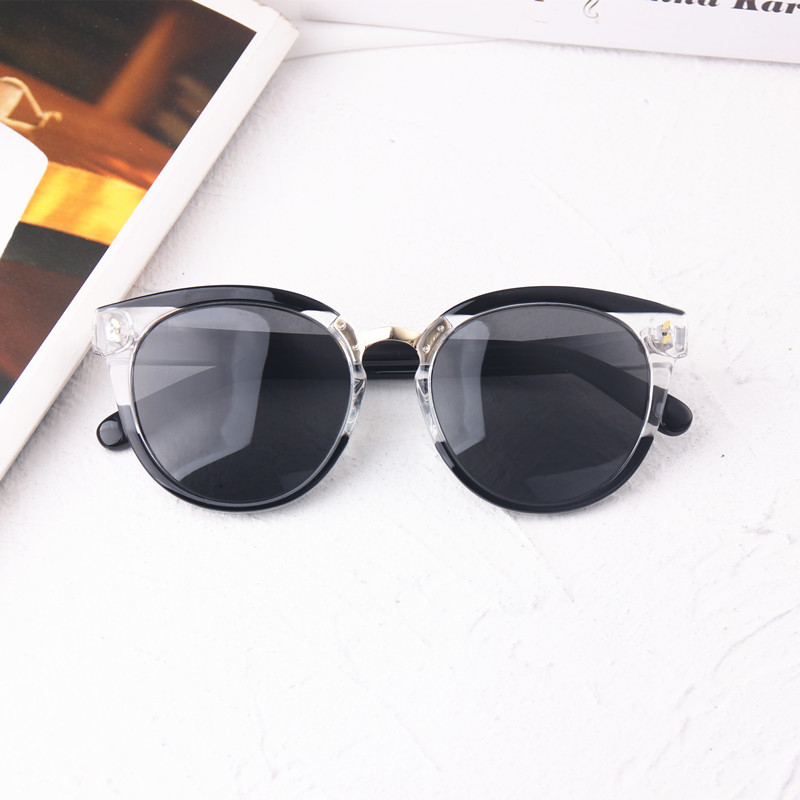 new polarizer round-frame sunglasses 55919 colorful shades may be myopic astigmatism sunglasses
