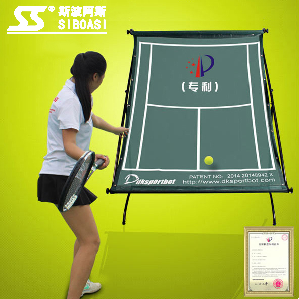 Spoas Tennis Trainer Bounce Net Professional Practice Tennis Mobile Net Serve Wall Indoor and Outdoor Sparring