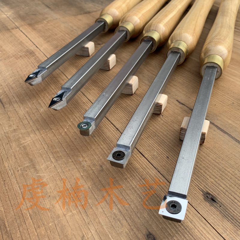 Carpentry Knife Handheld Woodworking Lathe Wood Roaster Knife Drop Type Square Pole Hollowing Knife Alloy Blade Profile caravan