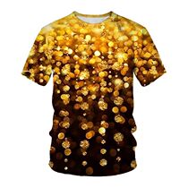 2024 short-sleeved T-shirt summer trendy brand loose printed casual round neck new fashion personalized full printed picture T-shirt