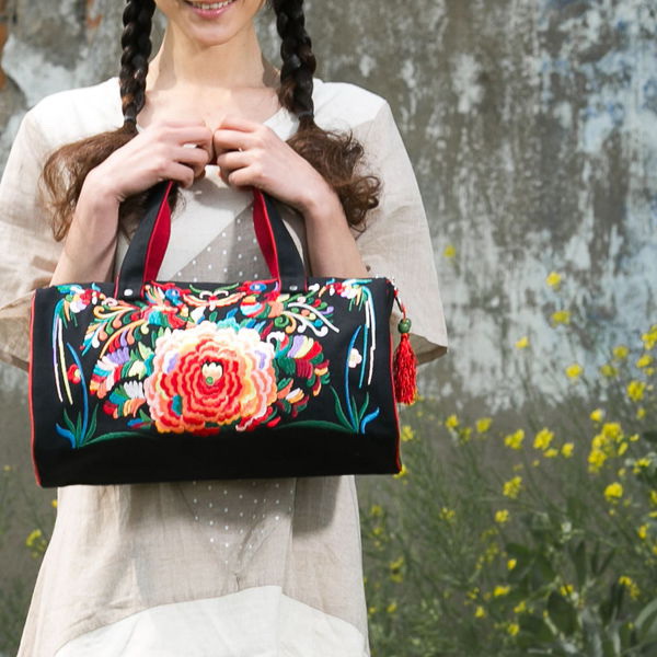 Women's Bag Ethnic Style Chinese Style Women's Embroidery Bag Hand bag Embroidered Women's Shoulder Bag XHB-4920