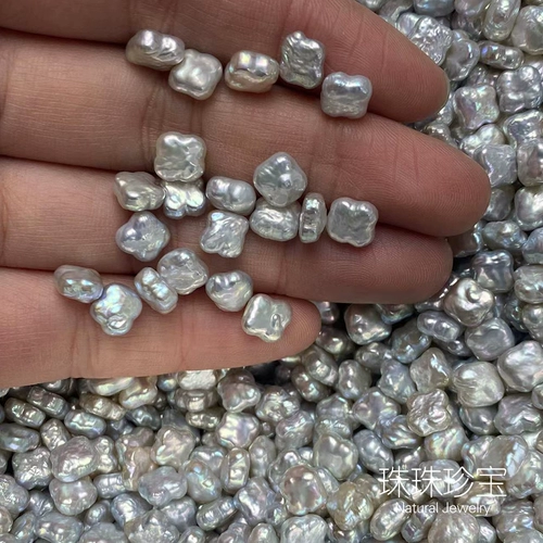 Маленький натуральный счастливый клевер, серьги ручной работы, DIY, заготовка