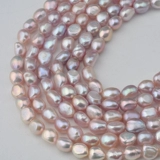 Хорошее качество 8-9 инопланетные жемчужины с обеих сторон светло-фиолетового барочного барочного барочного