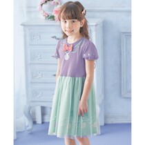 (DISNEY Japan buy back) spot mermaid Ariel Princess childrens short sleeve dress