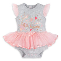 (DISNEY USA bought back) spot Princess Crown love short sleeve baby baby skirt side triangle climbing