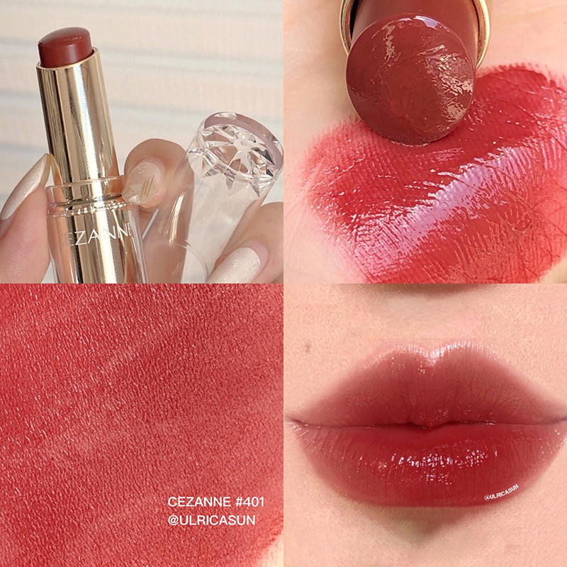 日本CEZANNE金管唇膏高保湿滋润持久白管口红唇釉105 504奶茶色评价- 淘宝网