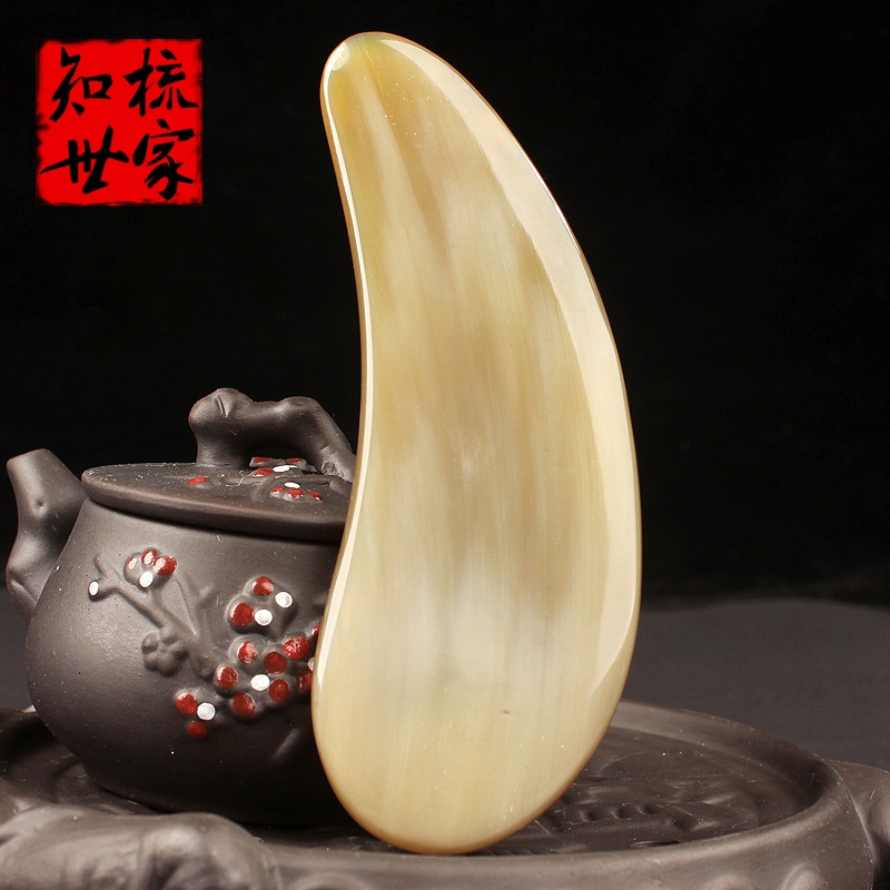 Natural horn plate Scraping the whole body universal meridian lymphatic detoxification Facial beauty artifact female lift to remove wrinkles tablets