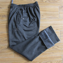 Autumn Winter Middle Aged Men Plus Suede Thickened Casual Sports Long Pants Plus Fattening Up High Waist Loose Warm Pants