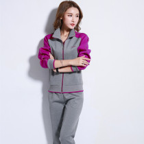 Middle Aged Casual Suit Middle Aged Lady Sportswear Suit Women Spring Autumn Season Gats Up for overweight Mom clothes