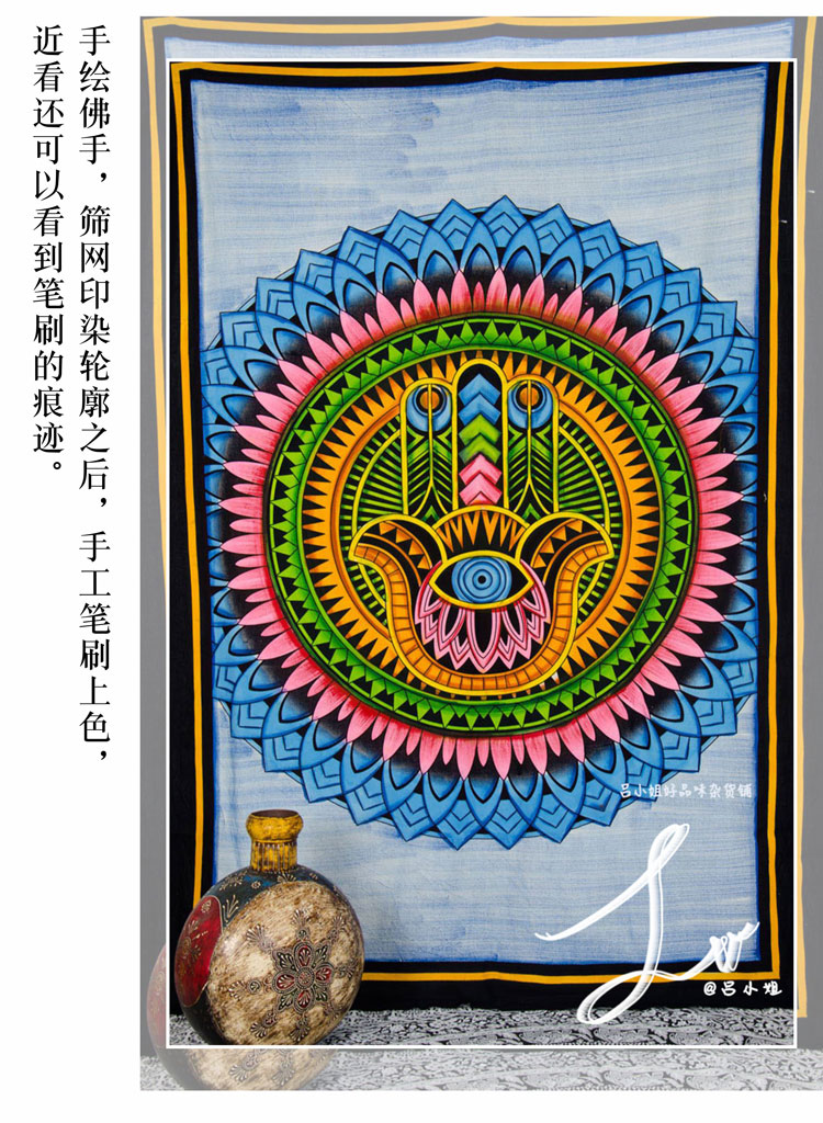 Tấm thảm Mandala Mandala tấm thảm trải giường Ấn Độ phụ kiện nhà tấm thảm tấm thảm tường màu đen và trắng bergamot - Tapestry thảm thổ cẩm