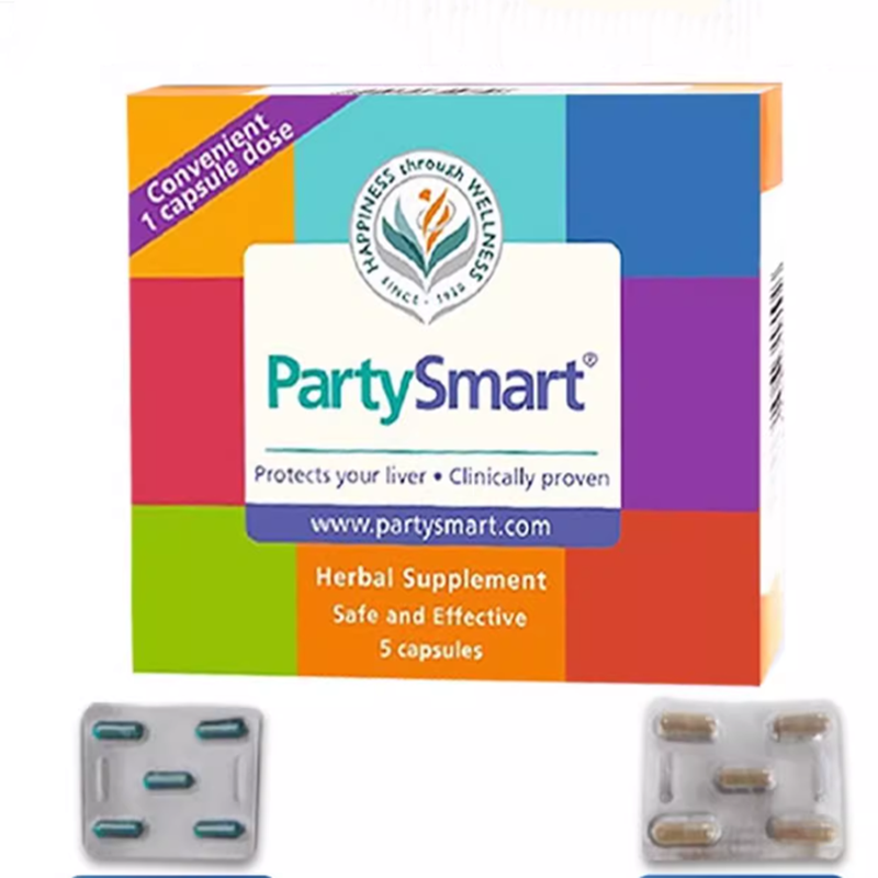 PartySmart解酒药片喝酒前不醉神器千杯醒酒药护肝片特效印度进口