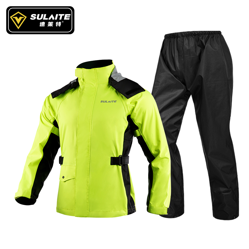 Sulite Motorcycle Riding Raincoat for Men, Heavy Rain Protection, Motorcycle Riding Gear, Full-Body Waterproof Rain Suit, Split Type