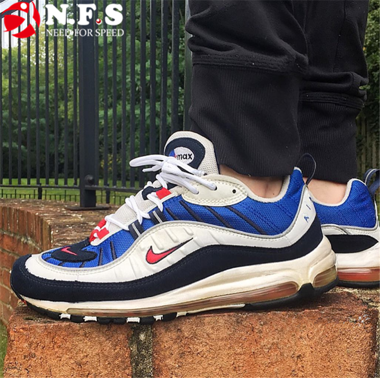 Nike Air Max OG 98 Gundam Gundam White Blue Red Air Cushion Running Shoes AH6799 100 Nike Air Max OG 98 Gundam Gundam White Blue Red Air Cushion Running Shoes AH6799 100