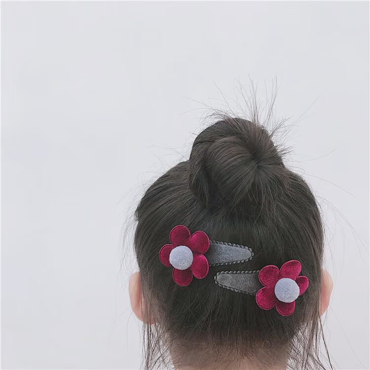MOMSMADE phụ kiện tóc cho trẻ em Hàn Quốc Cặp đôi kẹp tóc dễ thương của cô gái BB clip tóc gãy clip trang sức đầu năm mới - Phụ kiện tóc cài tóc cô dâu