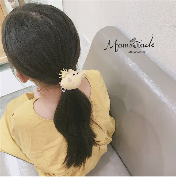 MOMSMADE trẻ em phụ kiện tóc mũ nón lưới xã hội đỏ người dân trang phim hoạt hình trẻ em đầu dây tóc cô gái dây cao su chuyên sỉ phụ kiện tóc