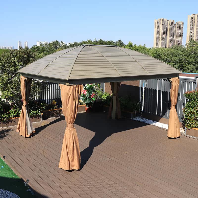 Outdoor courtyard pavilion villa garden greenhouse homestay scenic area awning terrace leisure aluminum alloy pavilion
