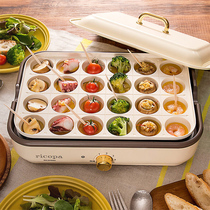 Japan IRIS Alice multi-function electric grill Japanese home smokeless Net red barbecue pot hot pot cooking pot