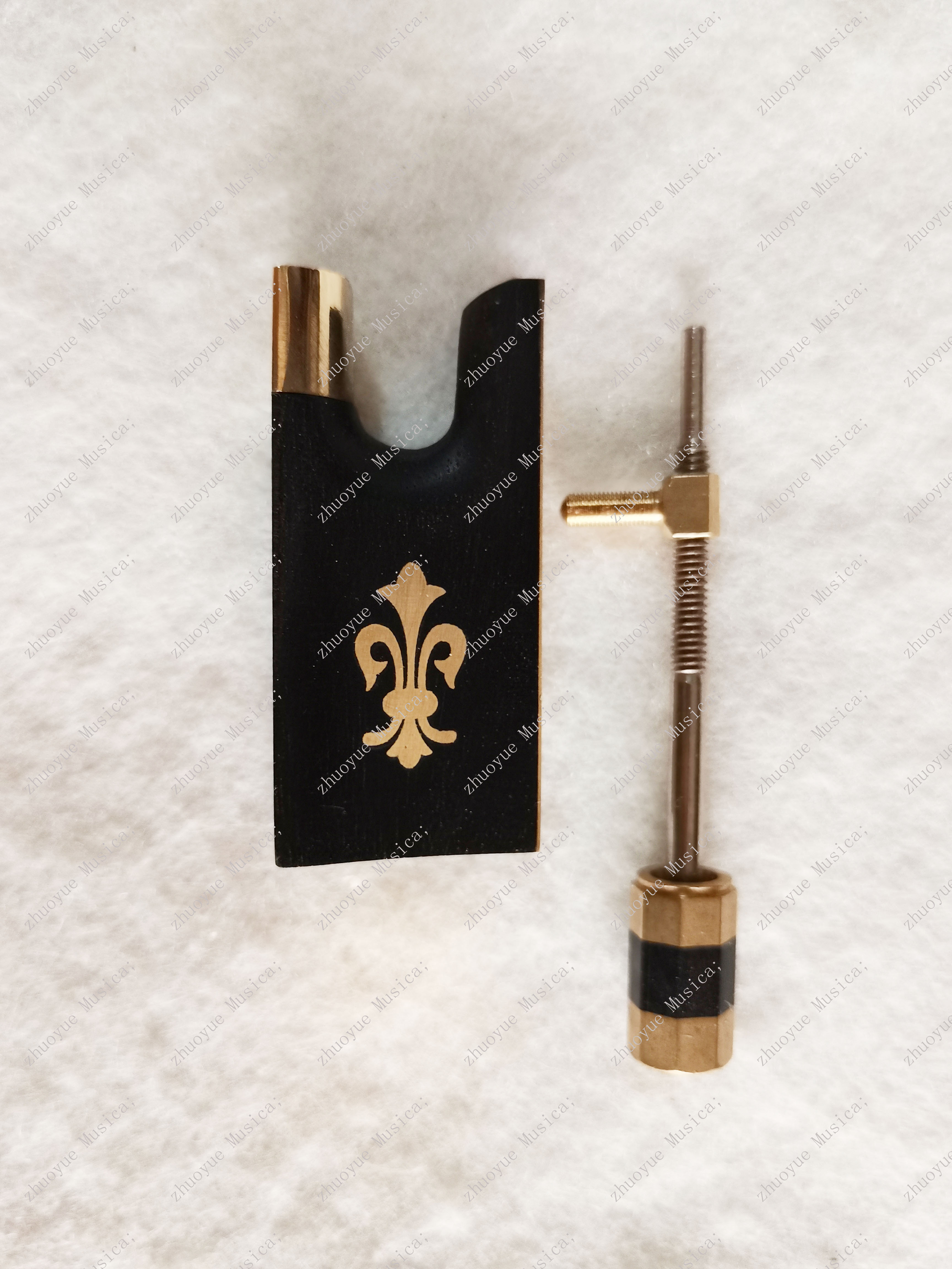 Brass gold ribbon flower sculpted flower violinist bow ponytail garage with screw 4 3 2 1 model complete-Taobao